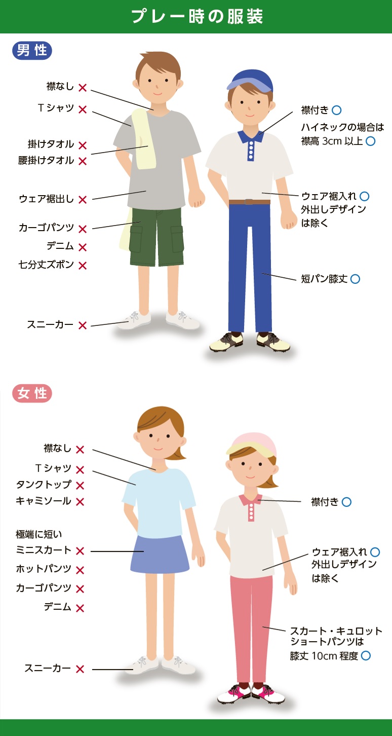 プレー時の服装